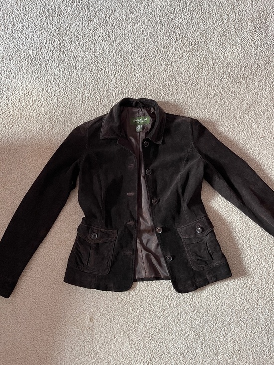 Eddie Bauer Jackets & Blazers - Eddie Bauer Women's Brown Suede Jacket Size Small